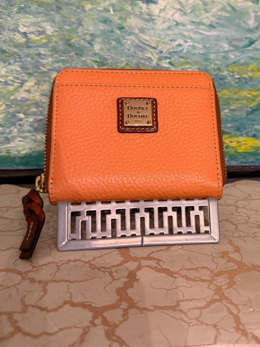 Dooney & Bourke Clementine Pebbled Leather Zip Wallet
